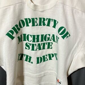 Vintage Michigan State Jersey. Cropped style. Excellent condition.